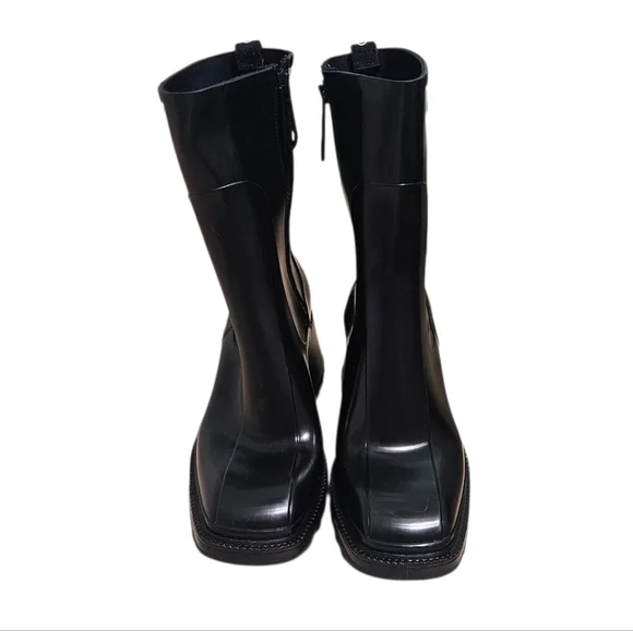 Chloé Betty Black Rubber Rain Boots – Size 41 - Picture 4 of 13